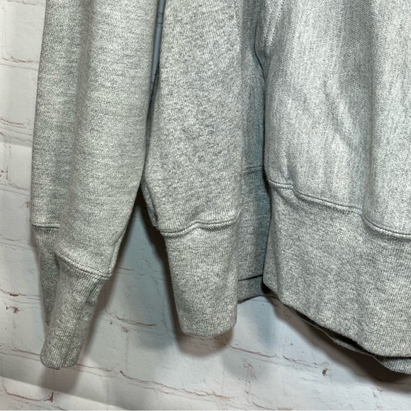 Champion Reverse Weave Peace Graphic Hoodie Sweatshirt Mens XL Gray Embroidered - Picture 8 of 13